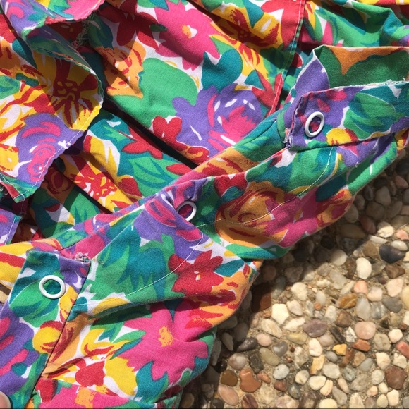 Vintage Tiny Town 18M Multicolor Floral Romper - Picture 5 of 7